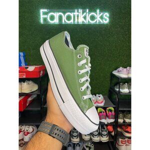 Converse Chuck Taylor Platform OX Women Size 10 Shoes Green White Casual A09998C